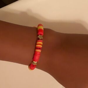 Handmade clay bracelet